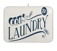 Vintage Style Clip Art Coin Laundry Dish Mat Absorbent Dishwasher Mat Drying Microfiber Mats Dish Drainer Mats Kitchen Tabletop Accessories Medium 40cm x 45cm