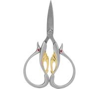 Vintage Style Craft Scissors, Stainless Steel Embroidery Scissors, High Sharpness Time Saving Sewing Scissors with Gold Flower Design for DIY Crafts, Crochet, Yarn and Household Us Clever Fashion