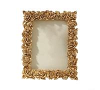 Vintage style desktop photo frame made of resin, fits For 5/6/7 inch photos, designed to enhance any interior space (5 * 7inch)