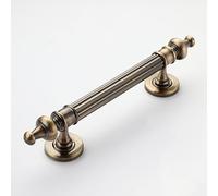Vintage Style Door Pull Handle for One Side, Metal Sliding Barn Door Handle Replacement, Interior Home Decoration for Wood/Pocket/French Door (Color : Bronze, Size : 46cm/18 1/8" Length)