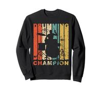 Vintage Style Drumming Champion Retro Drummer Distressed Sweatshirt