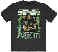 Vintage Style DX Suck It Wrestling Tee Shirt Mens Tops t Shirts American Rock T Shirt Black Black