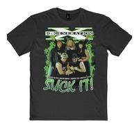 Vintage Style DX Suck It Wrestling Tee Shirt Mens Tops t Shirts American Rock T Shirt Black Black M