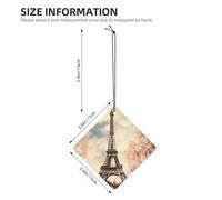Vintage Style Eiffel Tower Paris Car Air Fresheners 4 Pcs, Funny Hanging Car Air Fresheners Cute Long Lasting Scented Mirror Hanging Decoration Ornaments Gift Interior Decor Accessories For Men Women