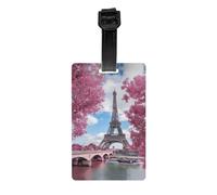 Vintage Style Eiffel Tower Paris Patterned Luggage Tags, Labels, and Hangers Designed specifically for suitcases and Backpacks.