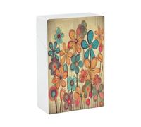 Vintage Style Flowers Cigarette Case Stylish Lightweight Pocket Holder Case for Smoke Waterproof Cigarette Dispenser Cigarettes Accessories for Outdoor Camping Hiking
