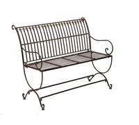 Vintage style garden bench - fleur-de-lis design - antique style - iron