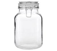 Vintage Style Glass Storage Jar Clip top Lid, 2000 ml