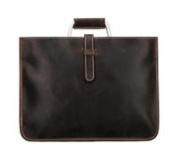 Vintage Style Handbags for Men Designer Slim Briefcase Bag Shoulder Leather Men's Working Tote Bags Male(Dark Brown)