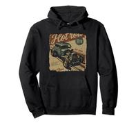 Vintage Style Hotrod Car Design Pullover Hoodie