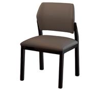 Vintage-Style Kitchen Dining Chairs, Solid Wood Legs, Armless, Modern Backrest, Ideal for Dining Room and Guest Reception