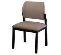 Vintage-Style Kitchen Dining Chairs, Solid Wood Legs, Armless, Modern Backrest, Ideal for Dining Room and Guest Reception