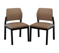 Vintage-Style Kitchen Dining Chairs, Solid Wood Legs, Armless, Modern Backrest, Ideal for Dining Room and Guest Reception