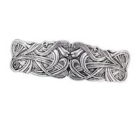 Vintage Style Large Celtic Hair Clip Metal Viking Barrette Hair Decor Silver