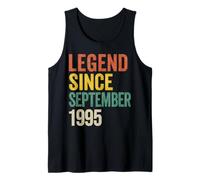 Vintage Style Legend Since September 1995 Retro Birthday Tank Top