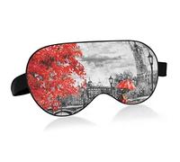 Vintage Style London Oil Painting Sleep Mask Blindfold Blackout Cooling Funny Eye Mask for Sleeping with Elastic Strip for Women Man