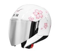 Vintage Style Motorcycle Half Helmet Open Face Helmets with Double Visor 3/4 Half Face Motorbike Crash Helmet for Men Women ECEDOT Approved Jet Helmets for Scooter Moped Q,XL:61-62CM
