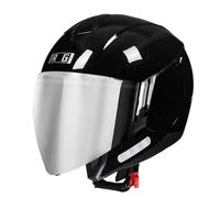Vintage Style Motorcycle Half Helmet Open Face Helmets with Double Visor 3/4 Half Face Motorbike Crash Helmet for Men Women ECEDOT Approved Jet Helmets for Scooter Moped Z-15,XL:61-62CM