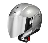 Vintage Style Motorcycle Half Helmet Open Face Helmets with Double Visor 3/4 Half Face Motorbike Crash Helmet for Men Women ECEDOT Approved Jet Helmets for Scooter Moped Z-3,XL:61-62CM