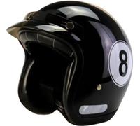Vintage Style Motorcycle Helmet Open Face Helmet with Sun Visor 3/4 Half Face Motorbike Crash Helmet for Men Women ECE/DOT Approved Jet Helmet for Scooter Cruiser Moped 2,M