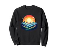 Vintage Style Mountain Design Nature Hiking Fun Sweatshirt