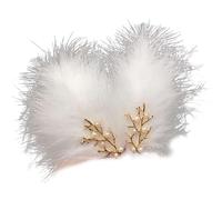 Vintage Style Pearls Decors Feather Hairpin for Woman Cute Pearls Decors Hair Clip Chinese Style Hair Accessories