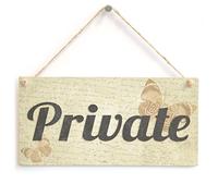 Vintage Style "Private" Door Sign - Retro Wall Plaque for Home Office | Privacy indication for interiors