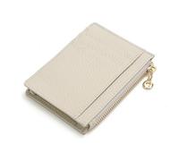 Vintage Style Purse for Mens Womens,Zipper Slimline Coin Pocket Large Capacity Multi-Function Card Holder(White)
