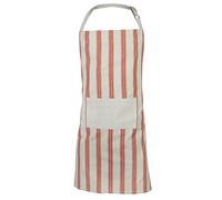 Vintage Style Red Striped Apron 100% Cotton Machine Washable Kitchen Cooking Dining Accessory
