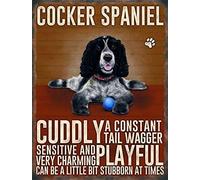 Vintage Style Retro Metal Sign Dog Lovers Owners Gift Tin Pedigree Dogs COCKER SPANIEL
