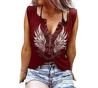 Vintage Style Rock and Roll Tank Tops Women Country Music Shirt Cute Music Band Shirt, As Shown-7, Medium