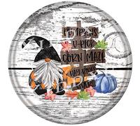 Vintage Style Round Tin Sign Pumpkin U Pick Corn Maze Hay Rides Cider Sifn Fall Gnome Metal Street Sign Rustic Decor Coffee Shop Bar Bedroom Home Wall Decoration Bat Cave Sign 6x6 Inch Man Cave Sign