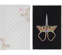 Vintage Style Sewing Scissors, Embroidery Scissor with Stainless Steel Blades, Incisive and Decorative Mini Sewing Shear for Household Use, Portable 3.5 x 6.4 x 8.3 cm Fashion Professionals