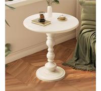 Vintage Style Side Table with Sturdy Iron Metal Structure - Small Aent Table, Round Beside Table, Sofa Coffee Side/End Table | for Bedroom, Balcony, Patio