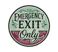 Vintage Style Signage Emergency Exit Only Metal Tin Sign