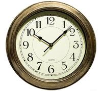 Vintage Style Silent Quartz Wall Clock with Scandinavian Minimalist Design for Living Room Bedroom Office Decor (B)