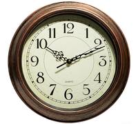 Vintage Style Silent Quartz Wall Clock with Scandinavian Minimalist Design for Living Room Bedroom Office Decor (A)