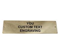 Vintage-Style Solid Brass Custom Engraving Plate - Create Your Own Text for a Durable, Stylish, and Timeless Name Board Suitable for Indoor and Outdoor Use
