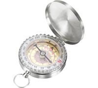 Vintage - Style Stainless Steel Glow - in - The - Dark Compass, Accurate Orienteering & Navigation Tool, Handheld Lightweight Survival Compass for Hiking, Camping, Backpacking