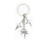 Vintage Style Stainless Steel Keychain Accessories,Cute Four Point Star Keychain for Women,Good Luck Gifts and Travel Charms,Small Keychains for Bags and Luggage,Unique Keychains for Keys and Bags