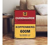 Vintage Style Tour Of Flanders Koppenberg Belgium Cycling Sign Vintage Metal Sign Plaque Poster 8X12 Inches
