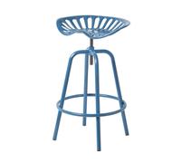 Vintage Style Tractor Seat Bar Stool Adjustable Swivel Metal Chair