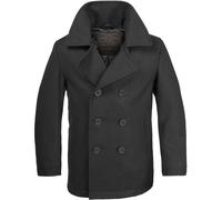 Mil-Tec Men's Jacket 10581000, Double Breasted, Quilted Lining, 2 Side Pockets, Inner Pockets, Water Resistant, Navy, L