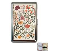 Vintage-Style Versatile Card & Cash Case, 2026 New Metal Durable Wallets/Case/Card Holder, Blocking Metal Ultra SlimID Wallet, Easy Snap Closure, Art Deco Design (E)