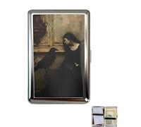 Vintage-Style Versatile Card & Cash Case, 2026 New Metal Durable Wallets/Case/Card Holder, Blocking Metal Ultra SlimID Wallet, Easy Snap Closure, Art Deco Design (D)