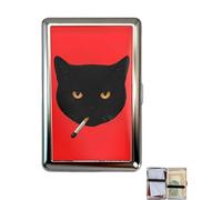 Vintage-Style Versatile Card & Cash Case, 2026 New Metal Durable Wallets/Case/Card Holder, Blocking Metal Ultra SlimID Wallet, Easy Snap Closure, Art Deco Design (C)