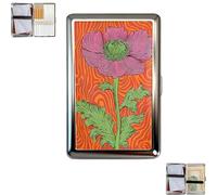 Vintage-Style Versatile Card & Cash Case, 2026 New Vintage Versatile Metal Case with Easy Snap, Elegant and Rebellious Card Box for Credit Cards Cash Id Business Cards (Poppy)