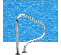 Vintage Style Wrought Iron Pool Railing, Non-Slip Matte Black Pool Railing for Outdoor Steps, Durable Stair Railings Combining Safety and Style