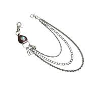 Vintage Styles Alloy Leather Waist Chain For Men Featuring Skull And Eagled Claws Accent Accessory For Festivals