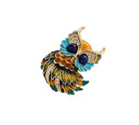 Vintage StyleS Drip Oil Owl Brooch Sophisticated Animal Motifs Bagde for Coat Lapel Scarf Decoration Premium Gift Handmade Drip Oil Owl Brooch
